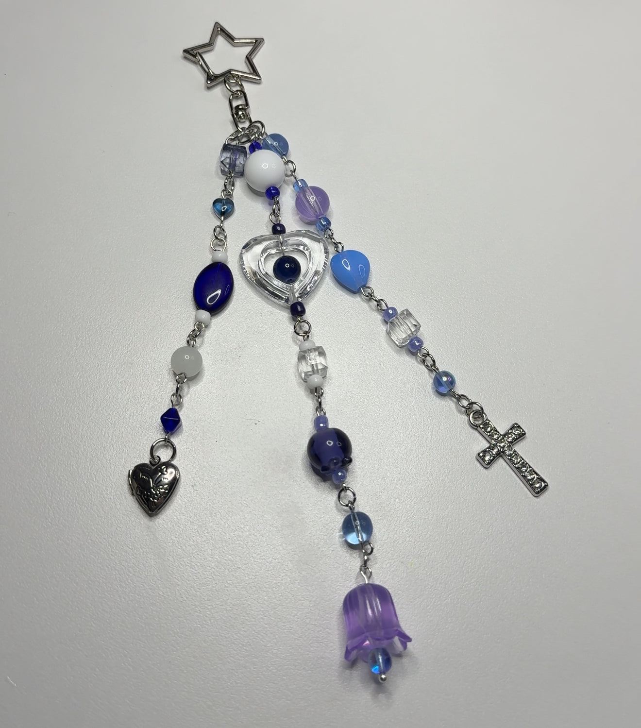 BLUEBERRY LOCKET KEYCHAIN