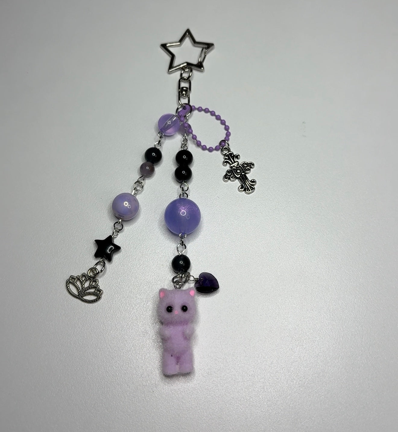 HALLOWEEN KITTEN KEYCHAIN