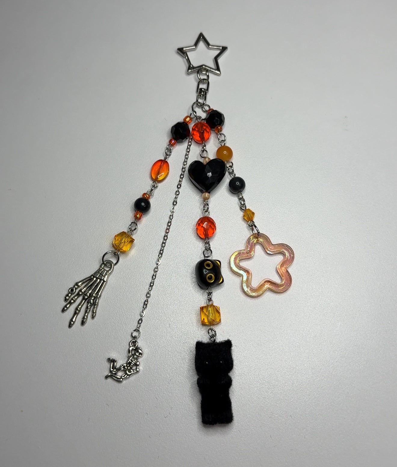 HALLOWEEN KITTEN KEYCHAIN