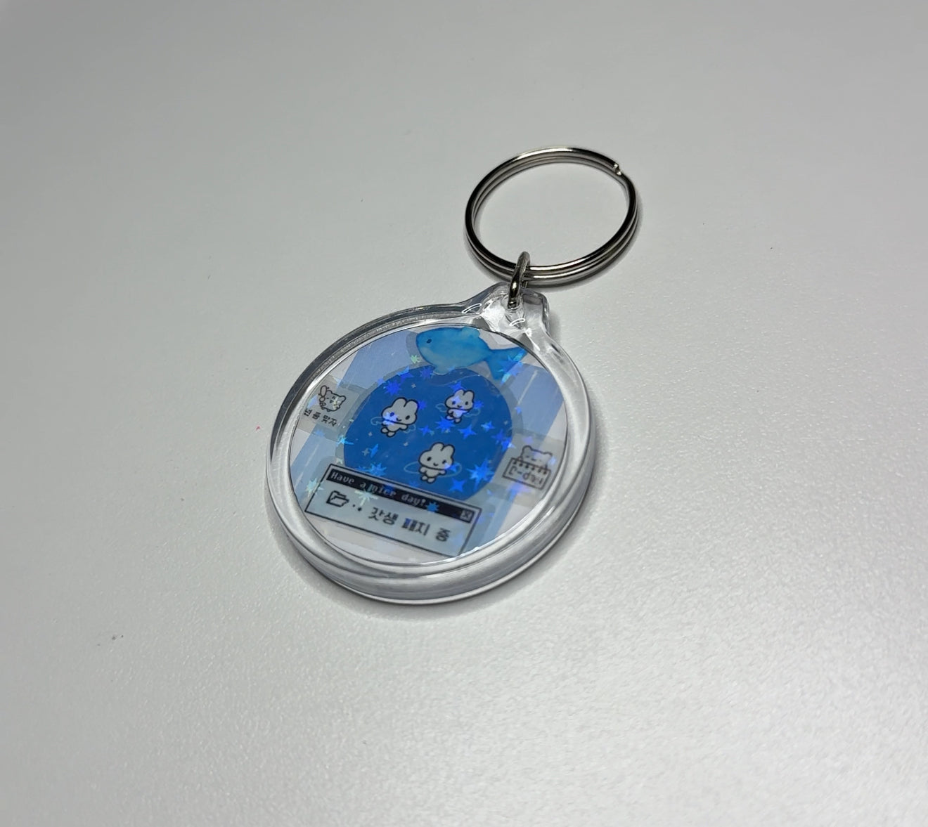 DOUBLE SIDED RILAKKUMA KEYCHAIN PENDANT