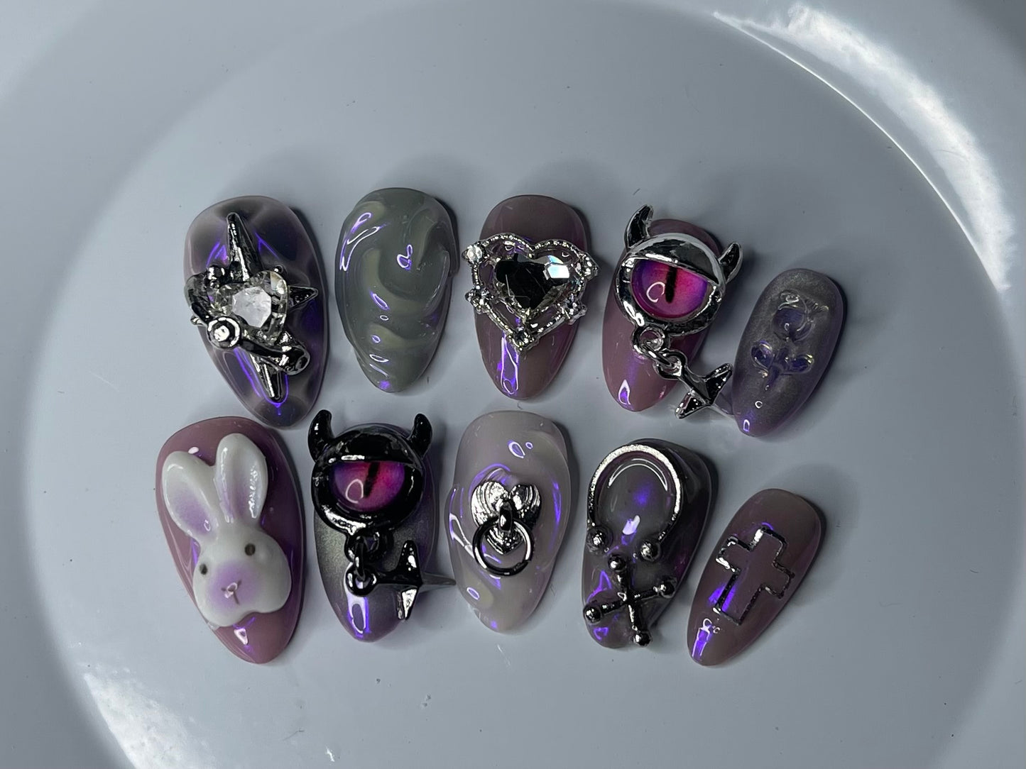GRAY AND LILAC