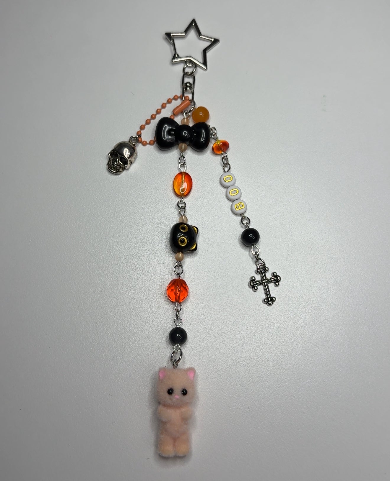 HALLOWEEN KITTEN KEYCHAIN