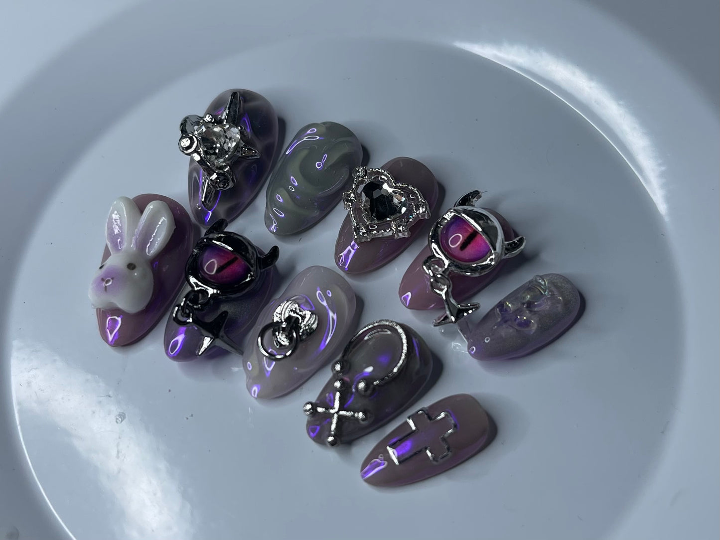 GRAY AND LILAC
