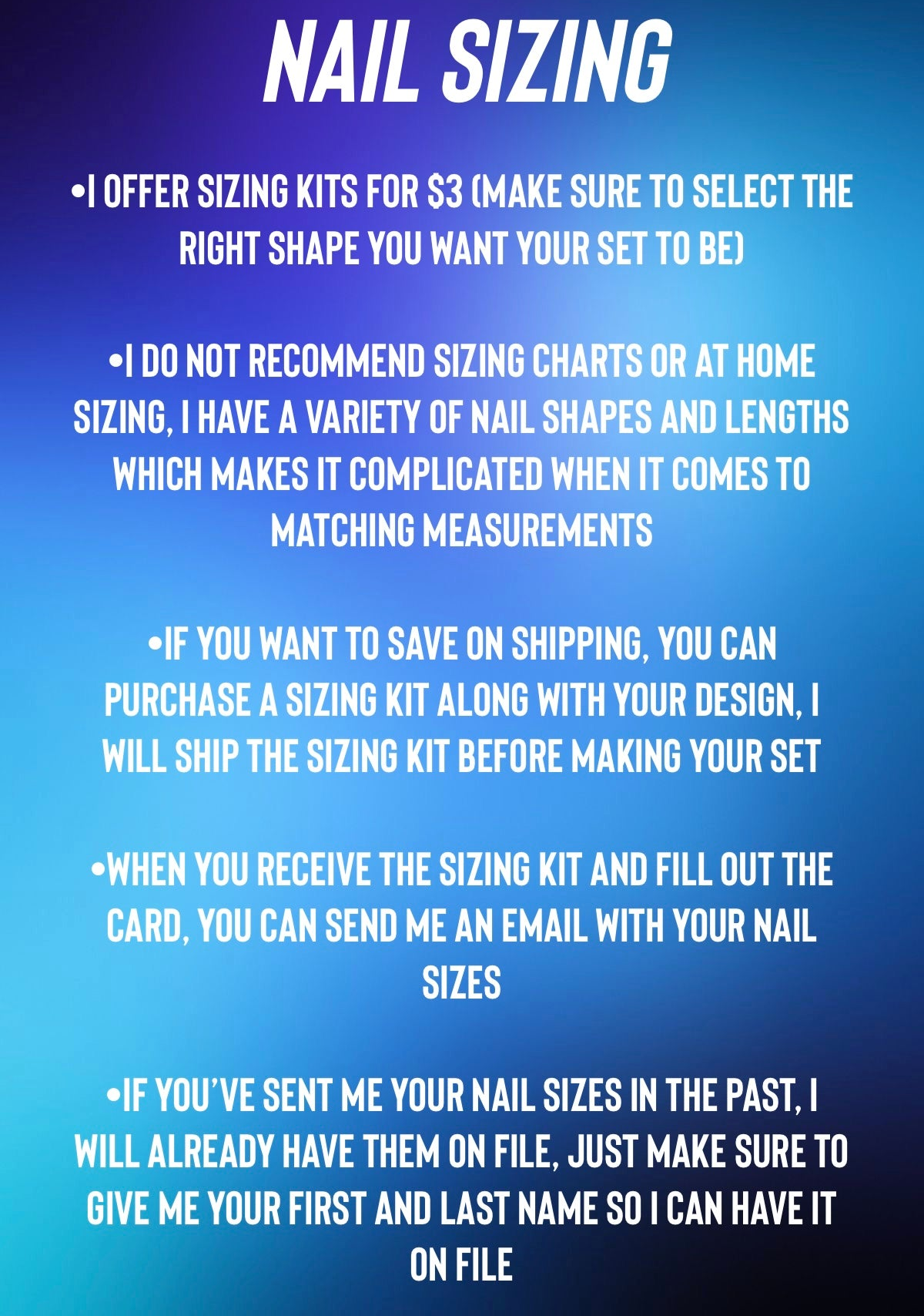 SIZING KIT